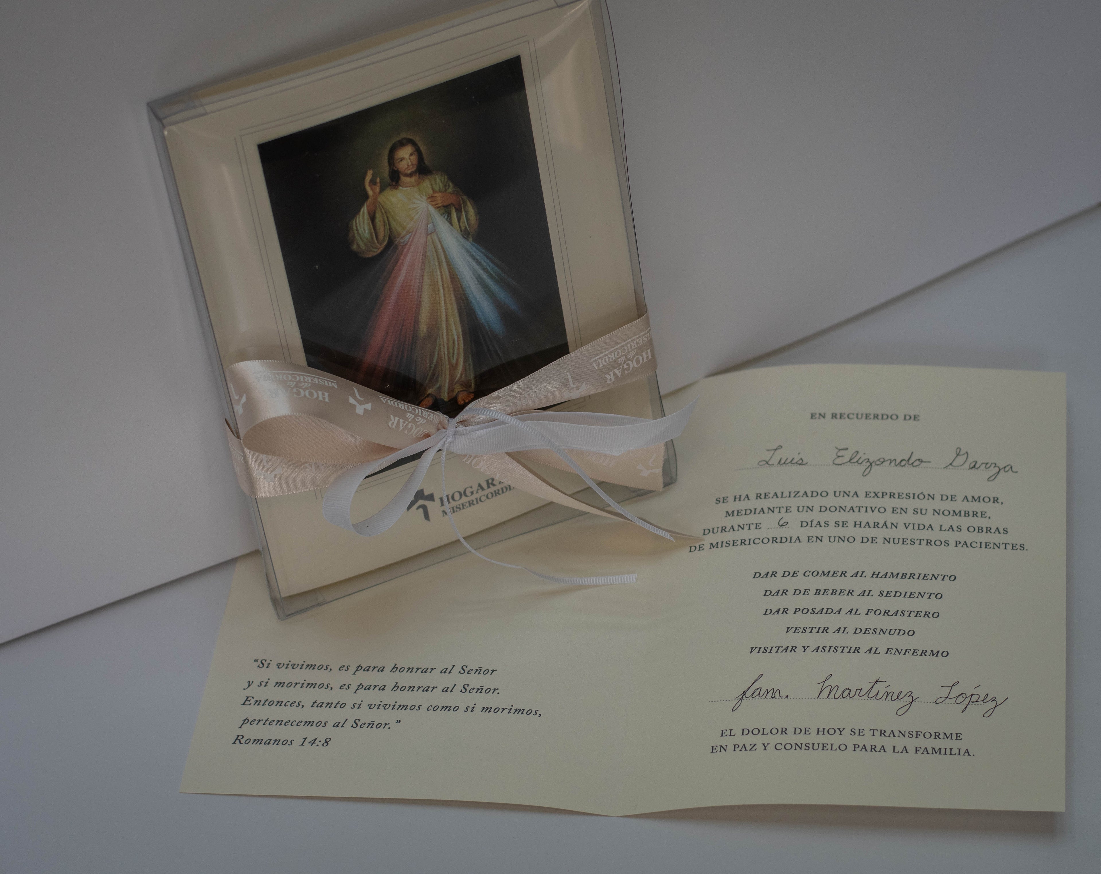 Tarjeta de Condolencia